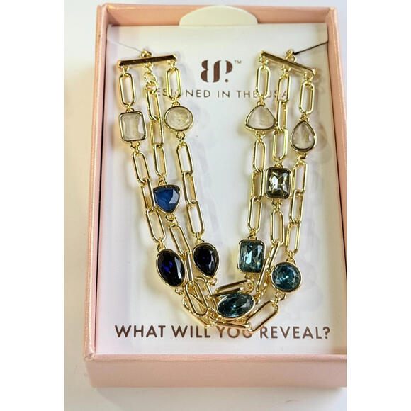 Jewelry - Bomb Party Holiday Jewel Candy "Wrapped In Sweet Whimsy" Blueberry Truffle -Gold